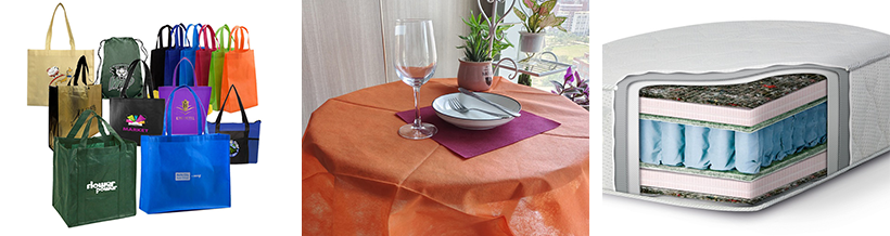 Нетканый материал для изготовления сумок - Нетканый материал для домашнего текстиля - Нетканый материал для мебели