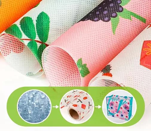 Нетканый материал ПЭТ/РПЭТ/ПЛА